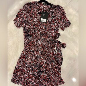 The Kooples Floral Wrap mini Dress/ is so ez & amazing high end
